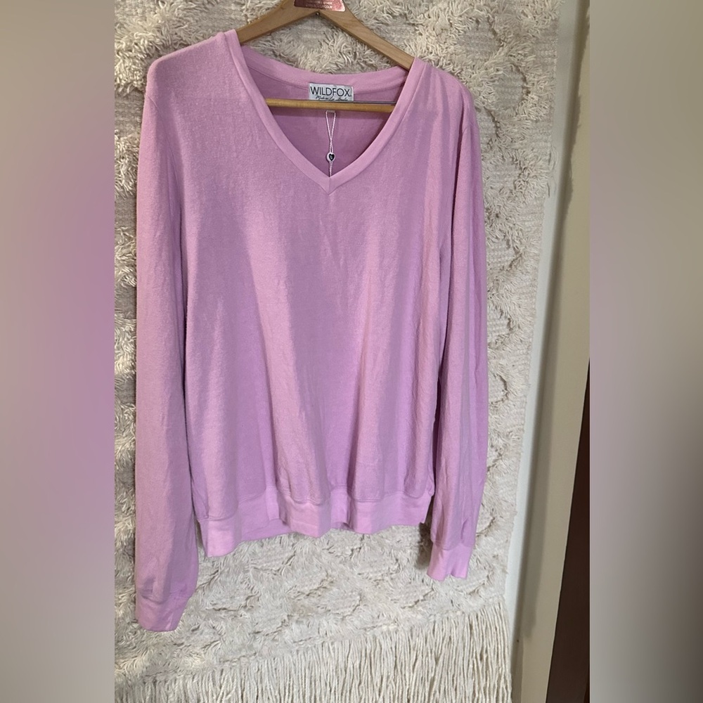 WILDFOX plain  - no print. Rare gem. Cozy and clean. NWT